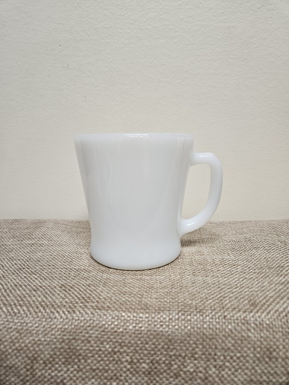 Fire King D-Handle Milk Glass Coffee Mug